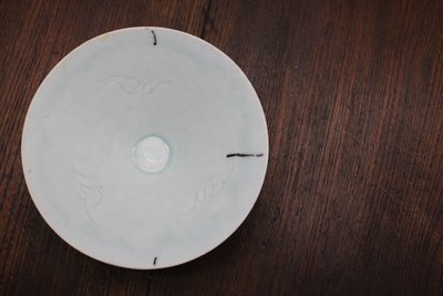 影青釉刻花斗笠盏