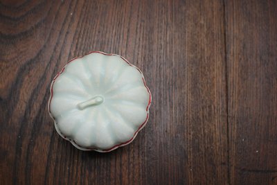 影青釉南瓜盒子