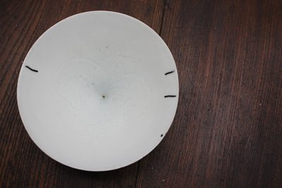 影青釉针挑工刻花斗笠盏