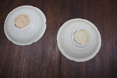 影青白釉盘1对