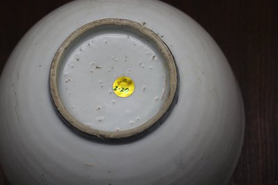 外甜白内青花一鹭莲科大碗