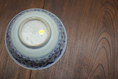 青花月华梵文大碗