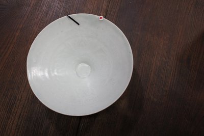 影青釉模印花回纹斗笠盏